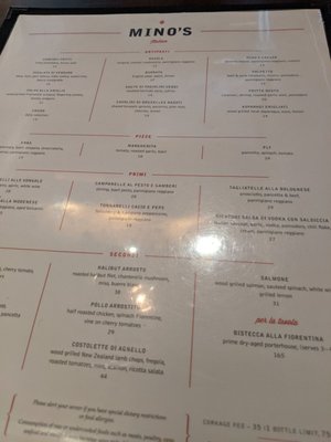 Menu photo 4 Mino's Winnetka, IL