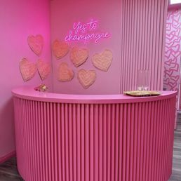 Front desk at salon Front desk at salon