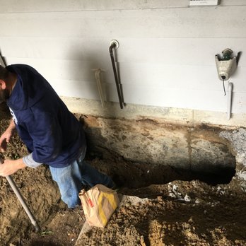 Mike's Plumbing - Trench being dug for connecting waterline to house. This was absolutely a difficult job - but they did awesome! - Plumbing Near Me - Edmonds, Washington Mike's Plumbing - Trench being dug for connecting waterline to house. This was absolutely a difficult job - but they did awesome! - Plumbing Near Me - Edmonds, Washington