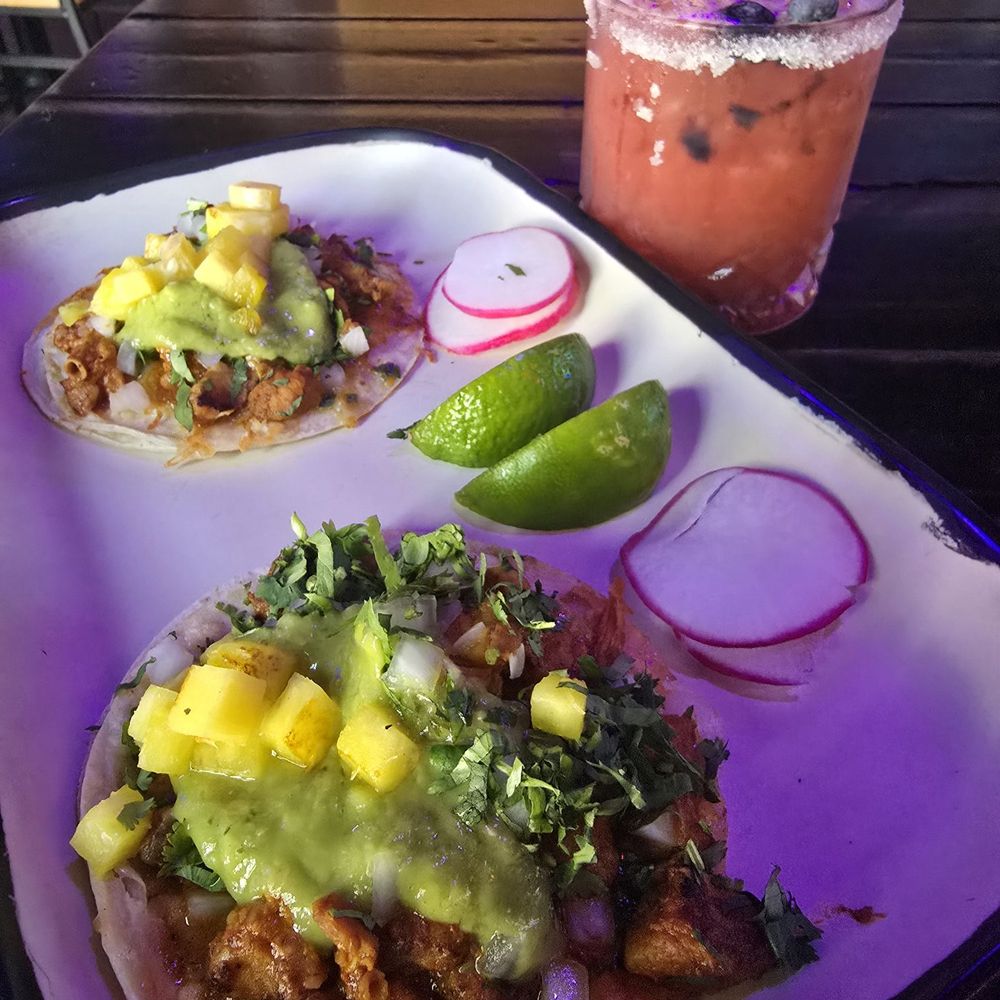 TacosWay - Al Pastor tacos and Berry Buzz drink - Mexican Near Me - Placentia, California TacosWay - Al Pastor tacos and Berry Buzz drink - Mexican Near Me - Placentia, California