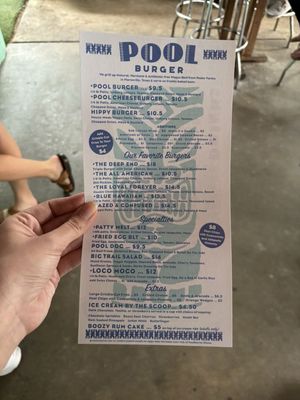 Menu photo 4 Pool Burger Austin, TX