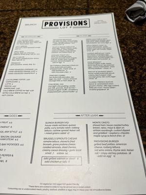 Menu photo 3 Provisions Lot F Ames, IA Menu photo 3 Provisions Lot F Ames, IA