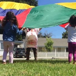 San Juan Bautista Library - Storytime parachute activity