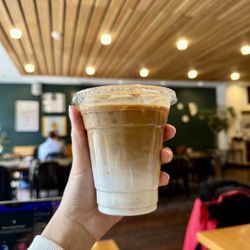 Iced vanilla latte ($4.35)