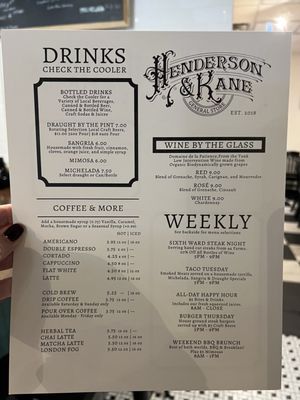 Menu photo 3 Henderson & Kane Houston, TX Menu photo 3 Henderson & Kane Houston, TX
