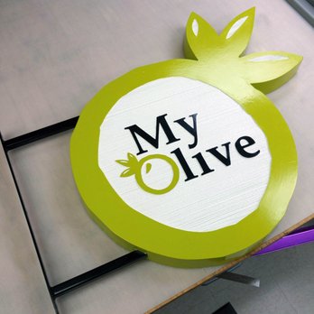Speedpro Sign Shop - Custom foam coated dimensional sign for MyOlive. Rated for outdoor use. - Vehicle Wraps Near Me - Toronto, Ontario