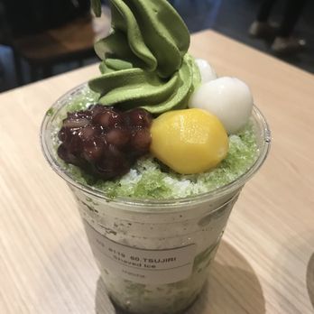 TSUJIRI Japanese Tea House - Shaved Ice Matcha ($8) - Coffee & Tea Near Me - Edmonton, Alberta