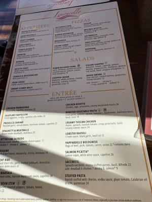 Menu photo 1 Limoncello Greenville, SC