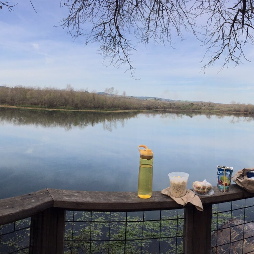Porch overlooking the lake