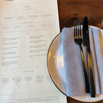 Goldfinch - Beautiful menu and atmosphere - Seafood Near Me - Sebastopol, California Goldfinch - Beautiful menu and atmosphere - Seafood Near Me - Sebastopol, California