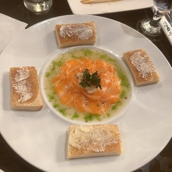 Yumi - Garlic salmon sashimi - Sushi Bars Near Me - Sea Bright, New Jersey Yumi - Garlic salmon sashimi - Sushi Bars Near Me - Sea Bright, New Jersey