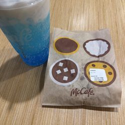 Sprite berry blast and the cookies that were thrown at me