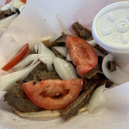 Enjoying a gyro today. Very good gyros at Windy City! Enjoying a gyro today. Very good gyros at Windy City!