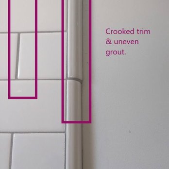 Omni Builders - Crooked tile example - General Contractors Near Me Omni Builders - Crooked tile example - General Contractors Near Me
