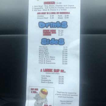 Mucho Mahalo Burritos - Back of menu - Mexican Near Me - Melbourne, Florida Mucho Mahalo Burritos - Back of menu - Mexican Near Me - Melbourne, Florida