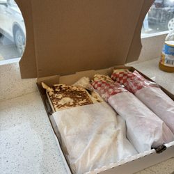 Village Pita Bakery - Chicken pie and chicken wraps