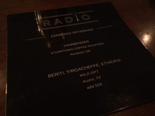 Menu photo 4 Radio Coffee & Beer Austin, TX Menu photo 4 Radio Coffee & Beer Austin, TX