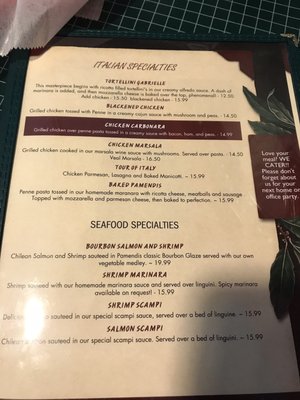 Menu photo 1 Pamendis Italian Grill Loganville, GA Menu photo 1 Pamendis Italian Grill Loganville, GA