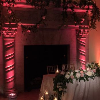 Flower Allie - Flower Allie fireplace and sweetheart table with candles - Florists Near Me - Fullerton, California