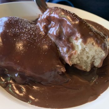 Off The Rail Cafe - Biscuits and chocolate gravy. These biscuits are big, fluffy, and warm. It's like a hug. - Cafes Near Me - El Dorado, Arkansas Off The Rail Cafe - Biscuits and chocolate gravy. These biscuits are big, fluffy, and warm. It's like a hug. - Cafes Near Me - El Dorado, Arkansas
