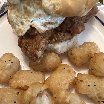 Handsome Biscuit - Stevie with egg, bacon, and Hash Tots - Breakfast & Brunch Near Me - Norfolk, Virginia