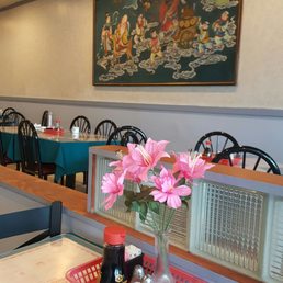 the dining area of a chinese restaurant the dining area of a chinese restaurant