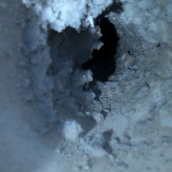 Dryer Vent Cleaning Pro - Inside the vent prior to the service - Air Duct Cleaning Near Me