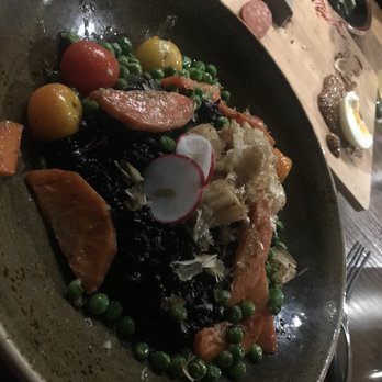 Linear Restaurant - Diver Scallop and Venere Black Risotto - New American Near Me - Grand Rapids, Michigan