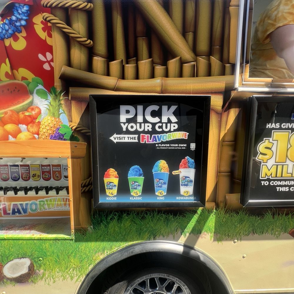 Kona Ice Miami West - Different sizes - Food Trucks Near Me