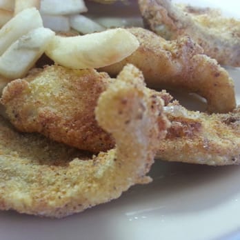 Tiger Diner - fried fish and chips on a white plate - American Near Me - Delhi, Louisiana Tiger Diner - fried fish and chips on a white plate - American Near Me - Delhi, Louisiana