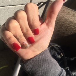 Nail work . Nail work .