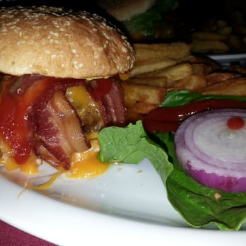 Molly's - Cheddar cheese bacon burger $13 - Irish Pub Near Me - New York, New York Molly's - Cheddar cheese bacon burger $13 - Irish Pub Near Me - New York, New York