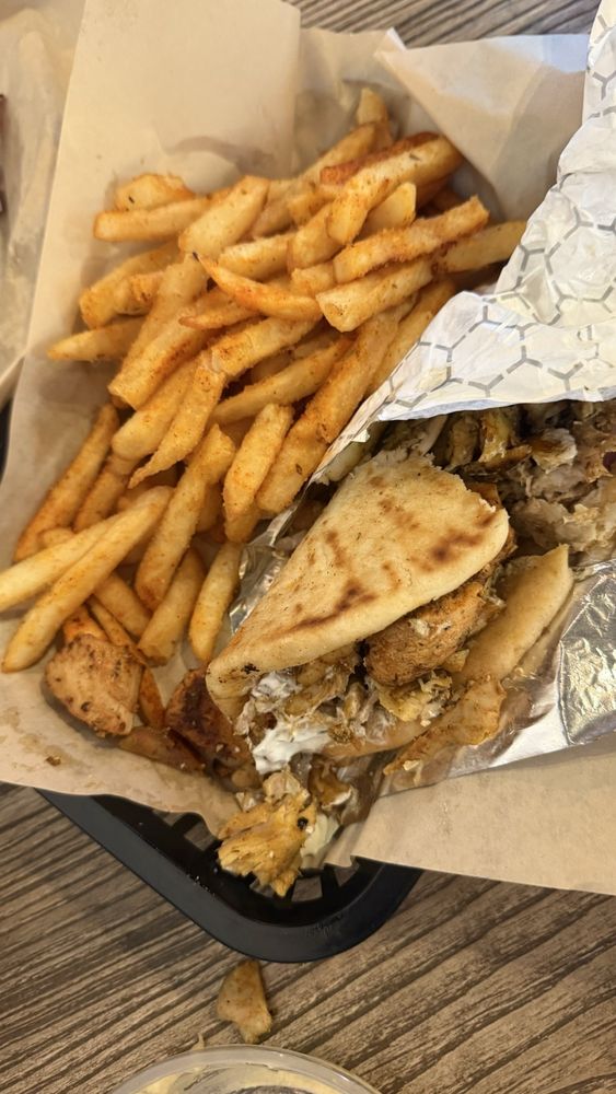 Food from Happy Greek Cafe