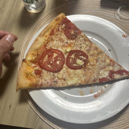Excuse the dirty plate. That's my 4th! Best pizza I ever had Seriously  7 star easy
