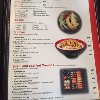 Miyazaki - Menu - Sushi Bars Near Me - Oak Ridge North, Texas