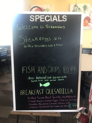 Menu photo 6 Scramblers Canal Winchester, OH