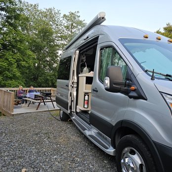 Fancy Gap Cabins And Campground - Three of our full hook up RV site have decks for a larger and more private outdoor space. - Campgrounds Near Me - Fancy Gap, Virginia Fancy Gap Cabins And Campground - Three of our full hook up RV site have decks for a larger and more private outdoor space. - Campgrounds Near Me - Fancy Gap, Virginia