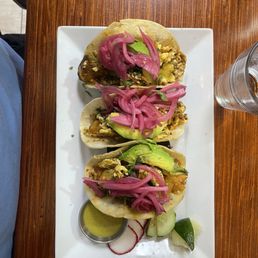 Potato and chorizo breakfast tacos