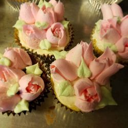 Rosey Cupcakes