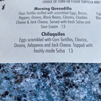 Bill's Cafe - Menu item for Chilaquiles - American Near Me - San Jose, California