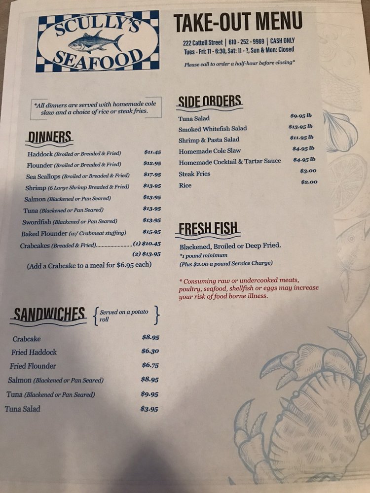 SCULLY’S SEAFOOD 13 Reviews 222 Cattell St, Easton, Pennsylvania