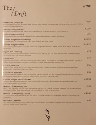Menu photo 2 The Drift Winterset, IA Menu photo 2 The Drift Winterset, IA