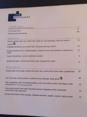 Menu photo 3 Restaurant de l'ITHQ Montreal, QC Menu photo 3 Restaurant de l'ITHQ Montreal, QC