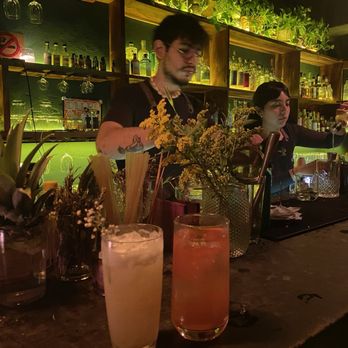 El Colibrí Bar - Honey + chrysanthemum drink - Speakeasies Near Me - Puerto Vallarta, JAL
