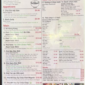 Pho Flavor - Menu - Vietnamese Near Me - Fountain Valley, California Pho Flavor - Menu - Vietnamese Near Me - Fountain Valley, California