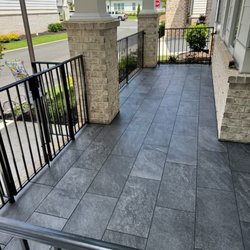 Custom Ceramic Tile and Marble - Front of porch view totally awesome