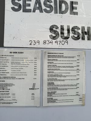Menu photo 1 Seaside Sushi Dunedin, FL