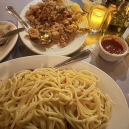 Calamari and Borro E Parmigiano Calamari and Borro E Parmigiano