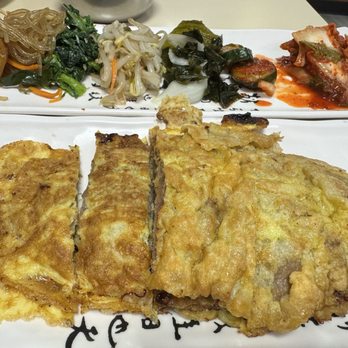 Sadies BBQ Inn - Meatjun with banchan - Korean Near Me - Pearl City, Hawaii