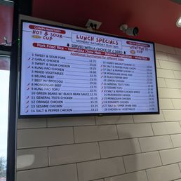 Lunch Special Menu Lunch Special Menu